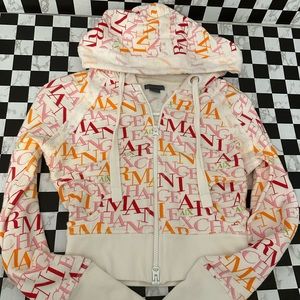 ARMANI EXCHANGE ZIP LOGO ZIP JACKET  Size SM